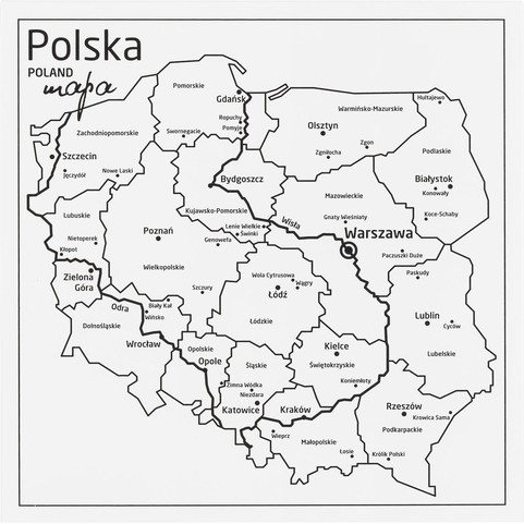 Накладка металлическая на фасад Polska Inaczej С рисунком