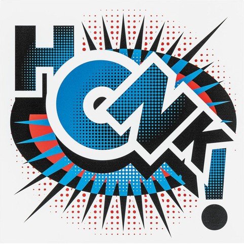 Накладка металлическая на фасад Comic Honk С рисунком