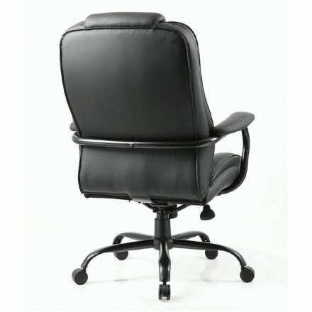 Кресло офисное BRABIX PREMIUM &quot;Heavy Duty HD-002&quot;, усиленное, НАГРУЗКА до 200 кг, экокожа, 531829 Черный