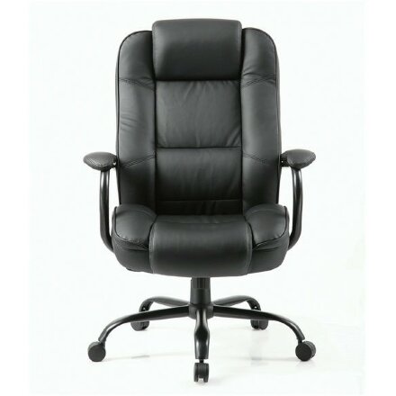 Кресло офисное BRABIX PREMIUM &quot;Heavy Duty HD-002&quot;, усиленное, НАГРУЗКА до 200 кг, экокожа, 531829 Черный