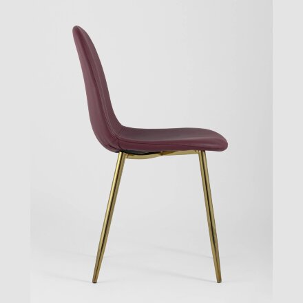Стул Stool Group Валенсия экокожа красная золотые ножки 