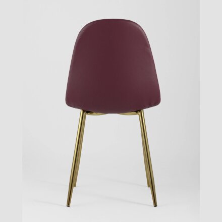 Стул Stool Group Валенсия экокожа красная золотые ножки 