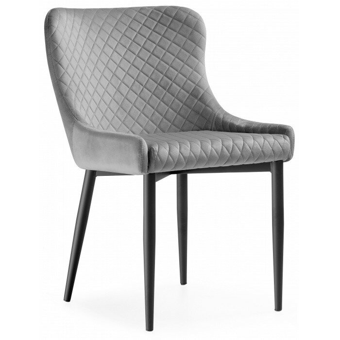 Стул на металлокаркасе Teo light gray / black Стул на металлокаркасе Teo light gray / black