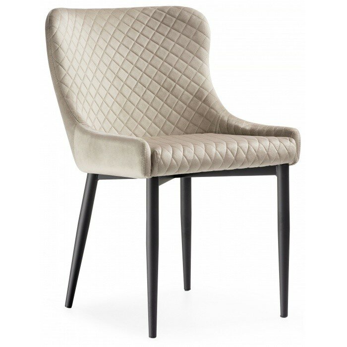 Стул на металлокаркасе Teo beige / black Стул на металлокаркасе Teo beige / black