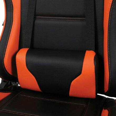 Кресло компьютерное BRABIX &quot;GT Racer GM-100&quot;, две подушки, экокожа, черное/оранжевое, 531925 Оранжевый