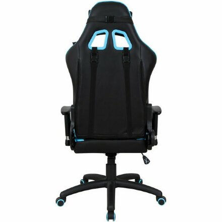 Кресло компьютерное BRABIX &quot;GT Master GM-110&quot;, две подушки, экокожа, черное/голубое, 531928 Голубой