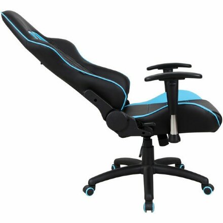 Кресло компьютерное BRABIX &quot;GT Master GM-110&quot;, две подушки, экокожа, черное/голубое, 531928 Голубой