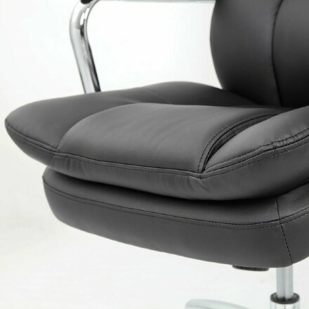 Кресло офисное BRABIX PREMIUM &quot;Amadeus EX-507&quot;, экокожа, хром, черное, 530879 Черный