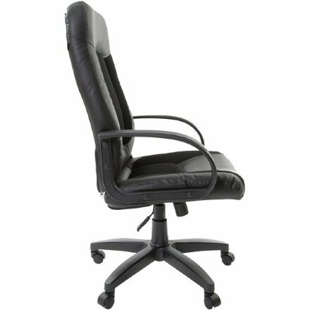 Кресло офисное BRABIX &quot;Strike EX-525&quot;, экокожа черная, ткань черная, TW, 531381 Черный