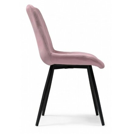 Стул на металлокаркасе Fox black / light purple 