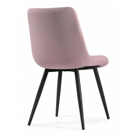Стул на металлокаркасе Fox black / light purple 