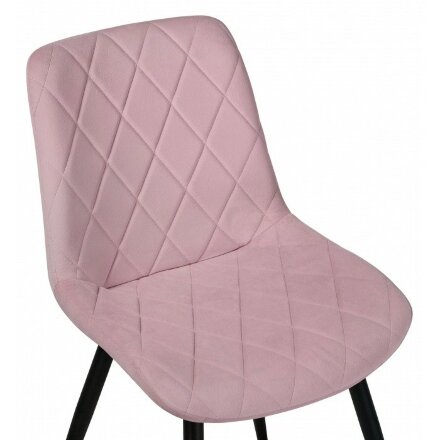 Стул на металлокаркасе Fox black / light purple 