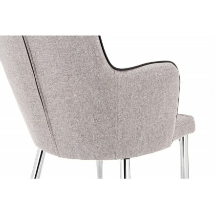 Стул на металлокаркасе Benza beige fabric 