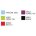 Стул пластиковый на металлокаркасе Venezia-4 Pantone 283c Голубой