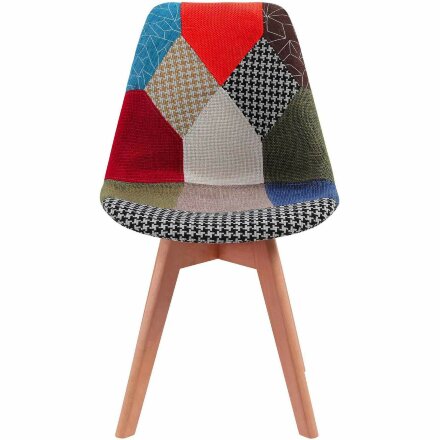 Стул Stool Group Jerry Soft Patchwork обивка ткань ножки массив дерева 