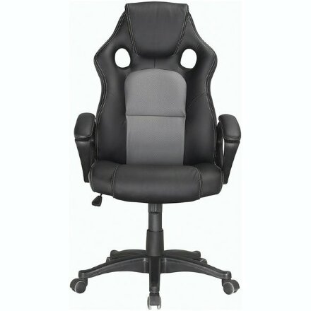 Кресло компьютерное BRABIX &quot;Rider Plus EX-544&quot; КОМФОРТ, экокожа, черное/серое, 531582 Серый