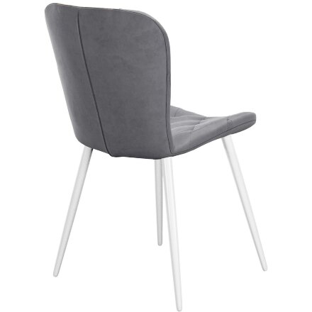 Стул DikLine 303 B22 GREY /ножки белые 