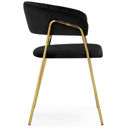 Стул на металлокаркасе Kamelia 1 black / gold 