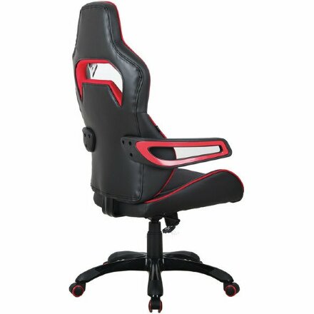 Кресло компьютерное BRABIX &quot;Nitro GM-001&quot;, ткань, экокожа, черное, вставки красные, 531816 Красный