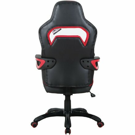 Кресло компьютерное BRABIX &quot;Nitro GM-001&quot;, ткань, экокожа, черное, вставки красные, 531816 Красный